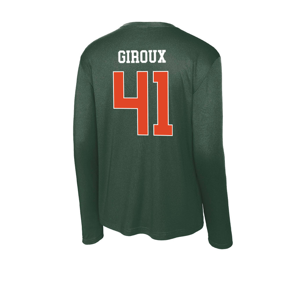 Miami - NCAA Baseball : Alexander Giroux - Classic Shersey Activewear Long Sleeve T-Shirt-1