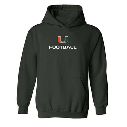 Miami - NCAA Football : Hunter Carver - Classic Shersey Hooded Sweatshirt-0