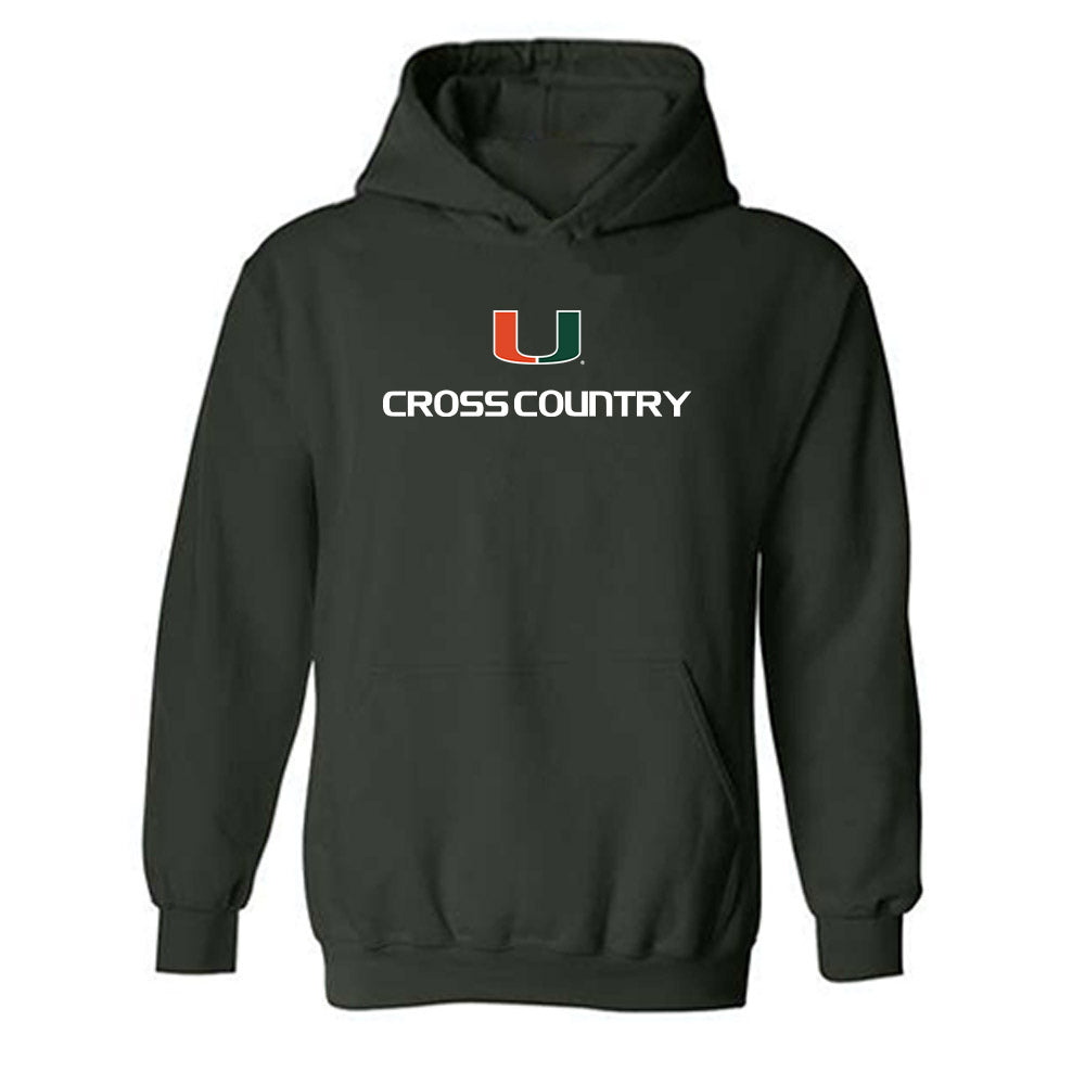 Miami - NCAA Men's Cross Country : Nico Valentine - Classic Shersey Hooded Sweatshirt-0