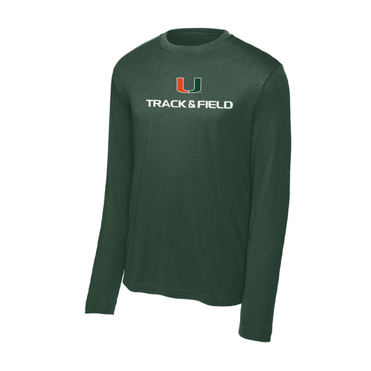 Miami - NCAA Men's Track & Field : Cason Mitchell - Classic Shersey Activewear Long Sleeve T-Shirt-0