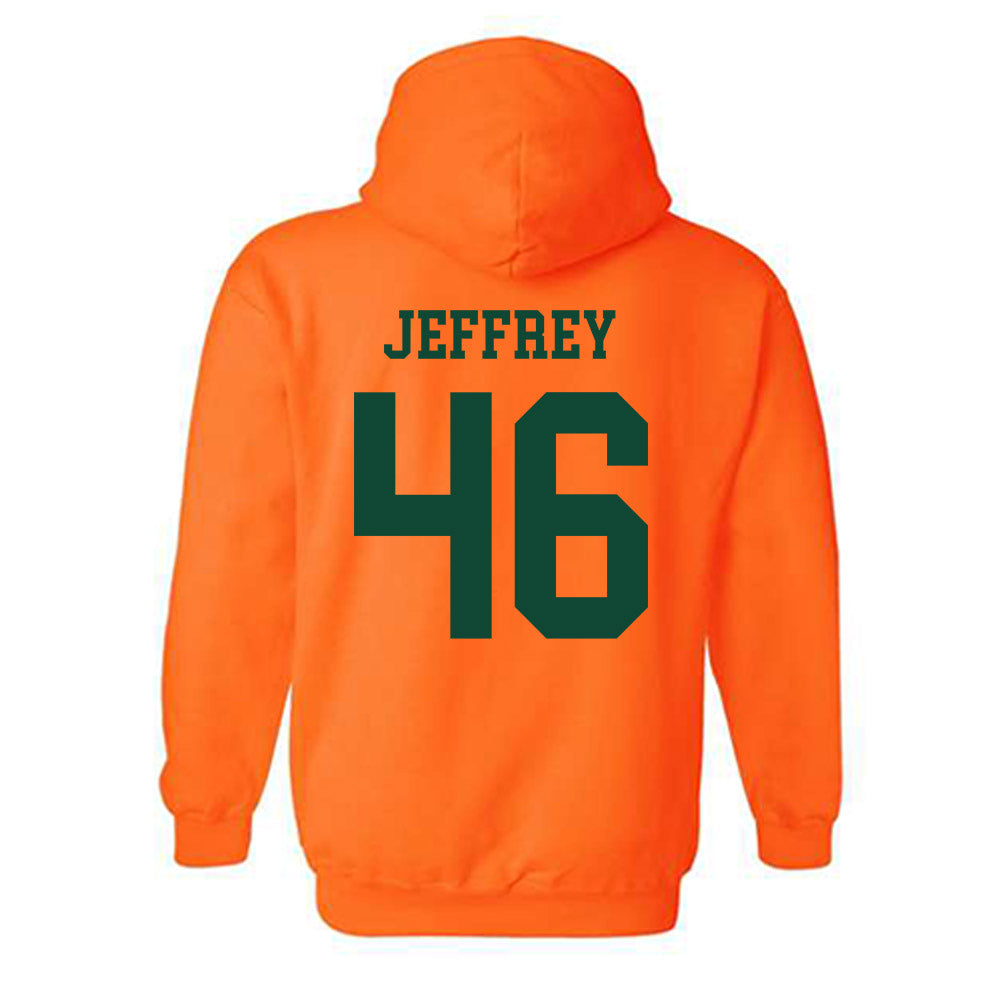 Miami - NCAA Baseball : Donavan Jeffrey - Classic Shersey Hooded Sweatshirt-1