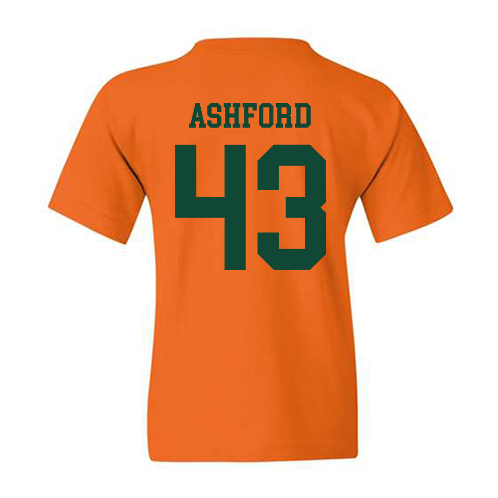 Miami - NCAA Baseball : Ryan Ashford - Classic Shersey Youth T-Shirt-1