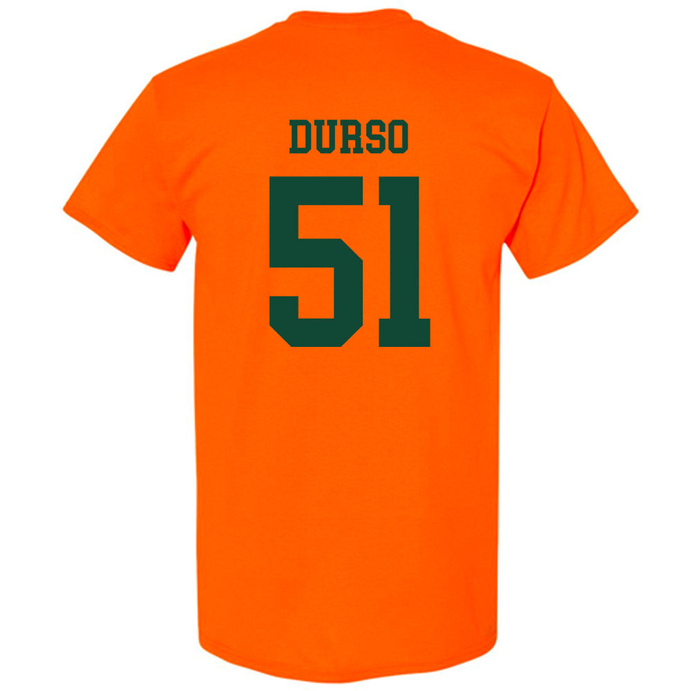 Miami - NCAA Baseball : Jack Durso - Classic Shersey T-Shirt-1
