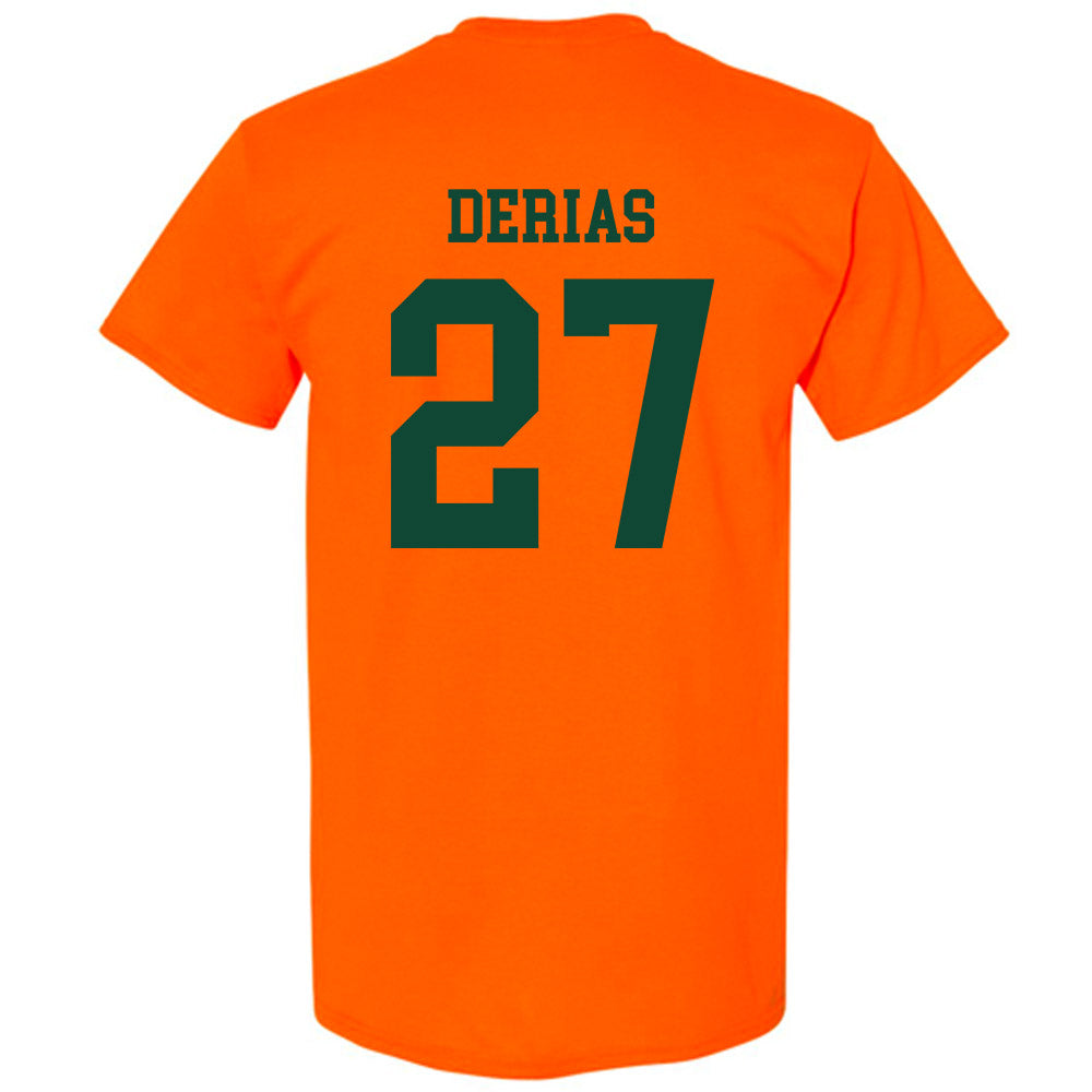 Miami - NCAA Baseball : Howard Tate DeRias - Classic Shersey T-Shirt-1