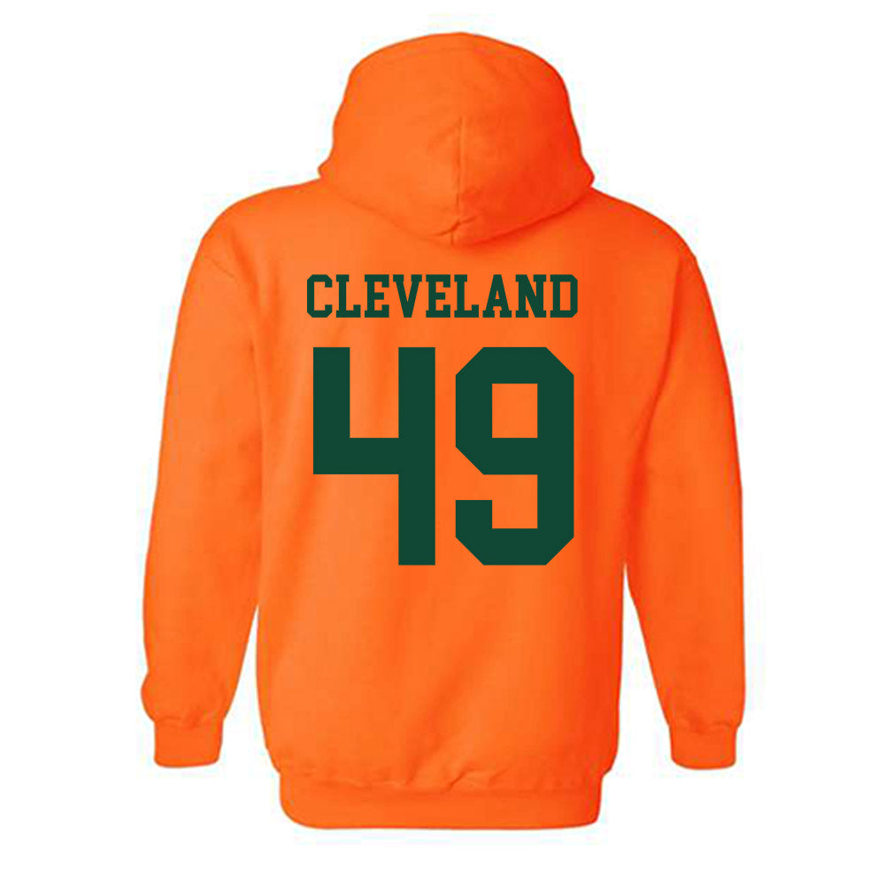 Miami - NCAA Baseball : Jackson Cleveland - Classic Shersey Hooded Sweatshirt-1