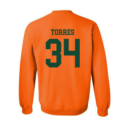 Miami - NCAA Baseball : Michael Torres - Classic Shersey Crewneck Sweatshirt-1