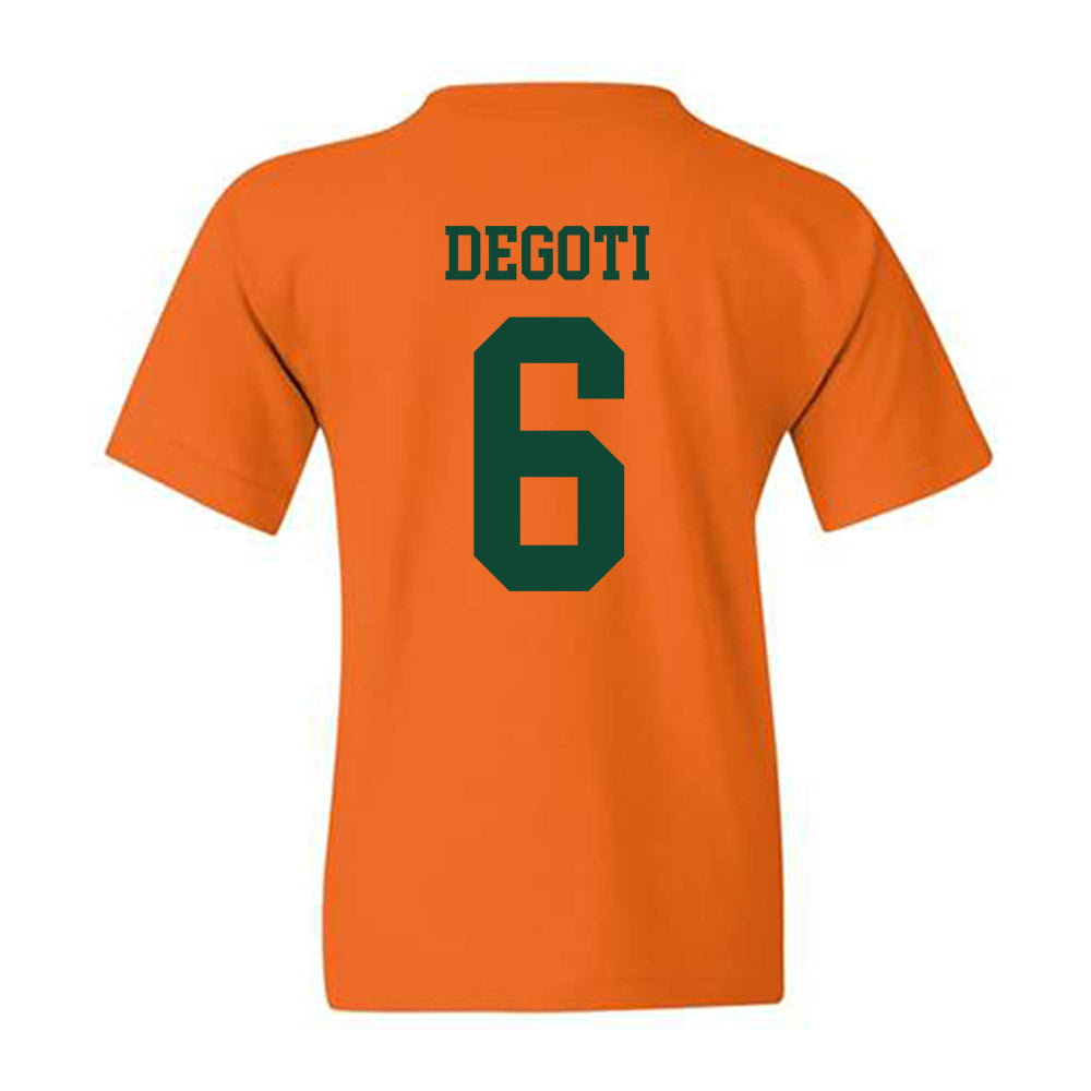 Miami - NCAA Baseball : Brandon DeGoti - Classic Shersey Youth T-Shirt-1