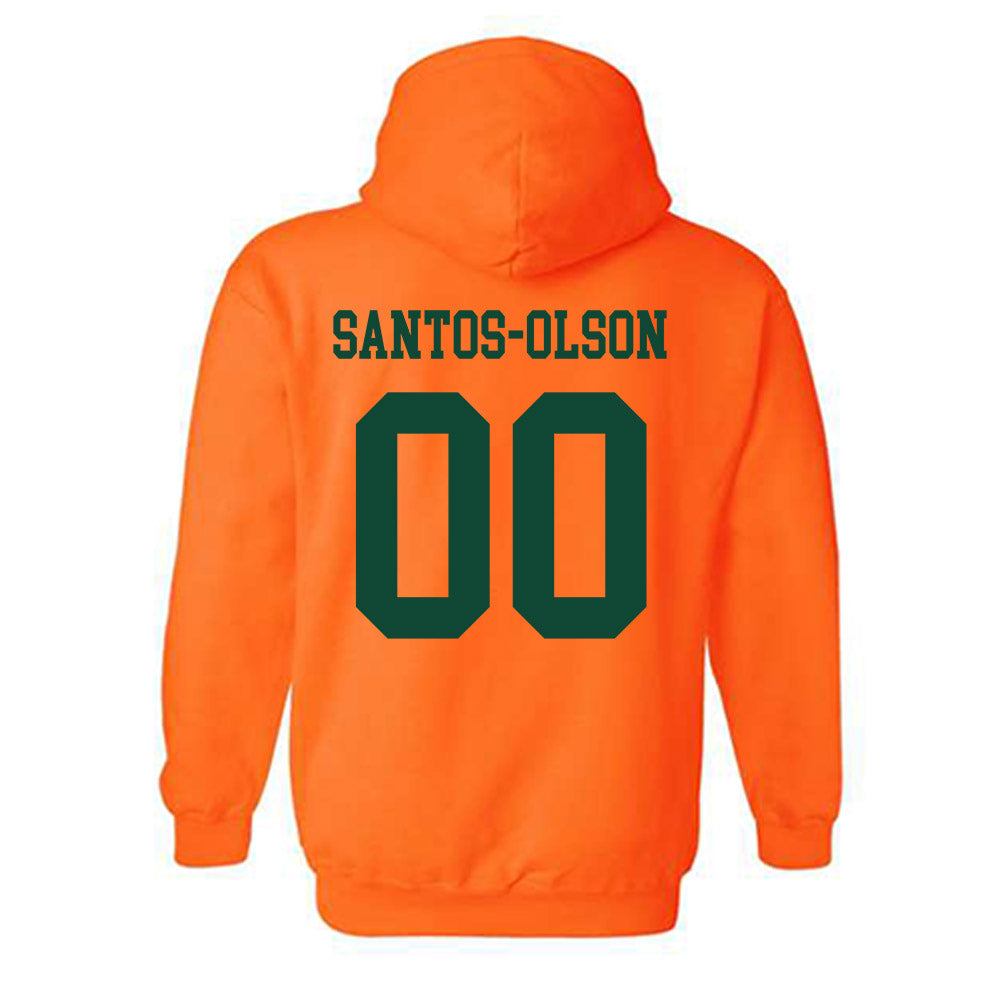 Miami - NCAA Baseball : Sebastian Santos-Olson - Classic Shersey Hooded Sweatshirt-1
