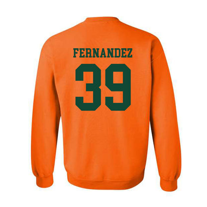 Miami - NCAA Baseball : Michael Fernandez - Classic Shersey Crewneck Sweatshirt-1