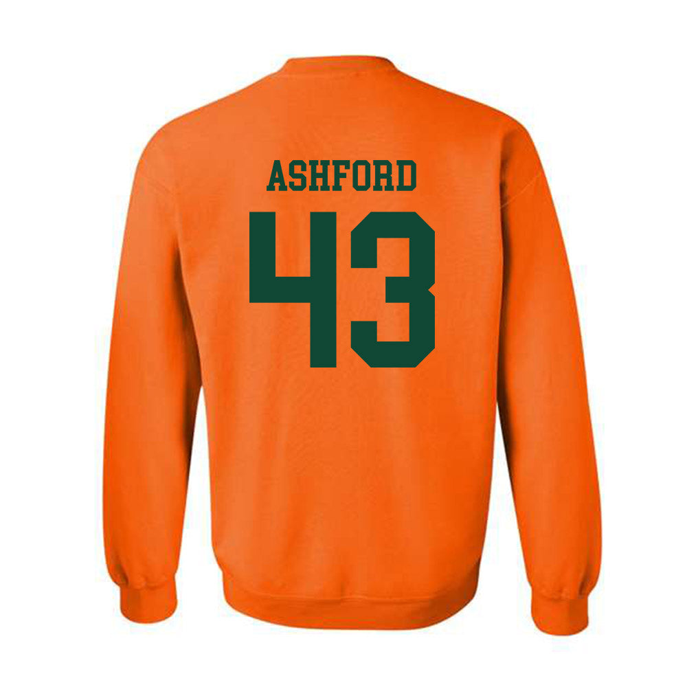 Miami - NCAA Baseball : Ryan Ashford - Classic Shersey Crewneck Sweatshirt-1