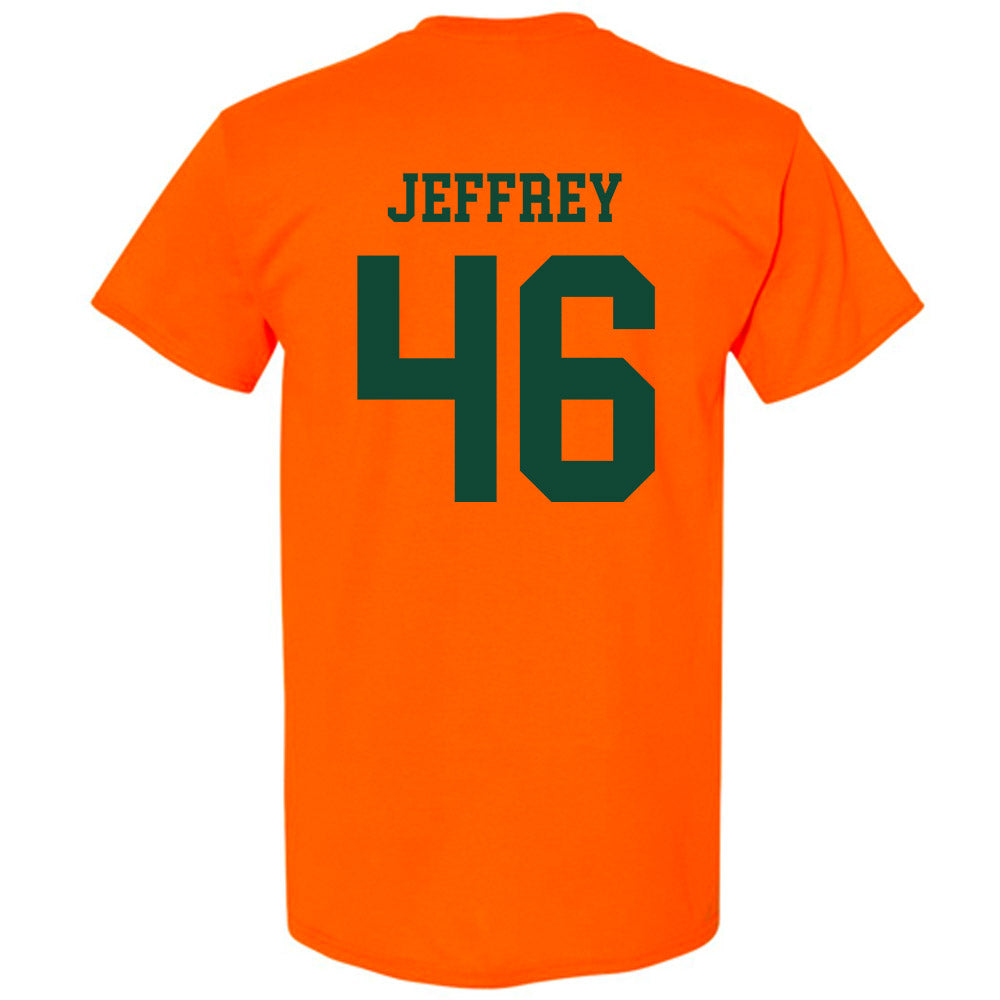 Miami - NCAA Baseball : Donavan Jeffrey - Classic Shersey T-Shirt-1