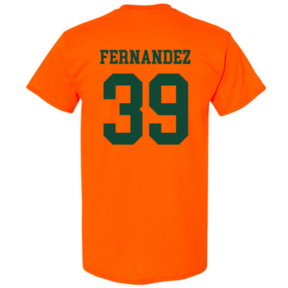 Miami - NCAA Baseball : Michael Fernandez - Classic Shersey T-Shirt-1