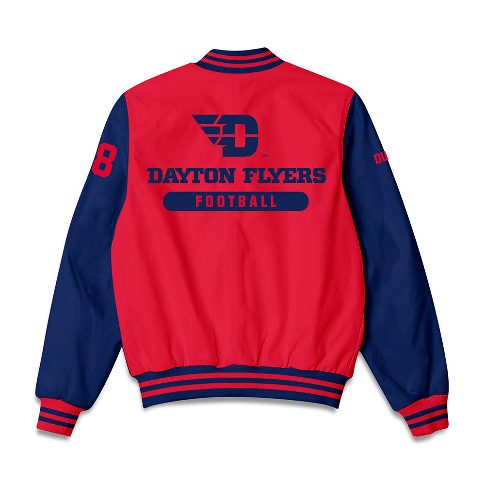 Dayton - NCAA Football : Noah Dudik - Bomber Jacket