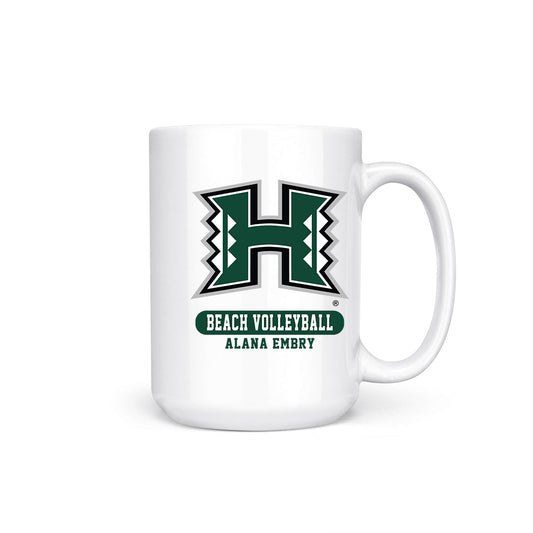 Hawaii - NCAA Beach Volleyball : Alana Embry - Coffee Mug-0