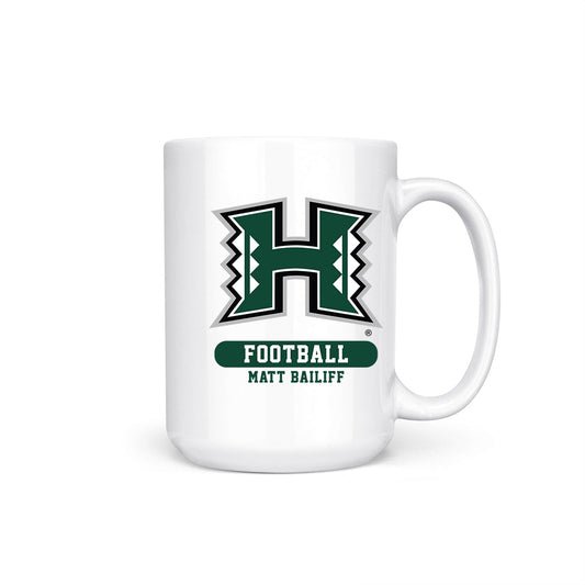 Hawaii - NCAA Football : Matt bailiff - Coffee Mug-0