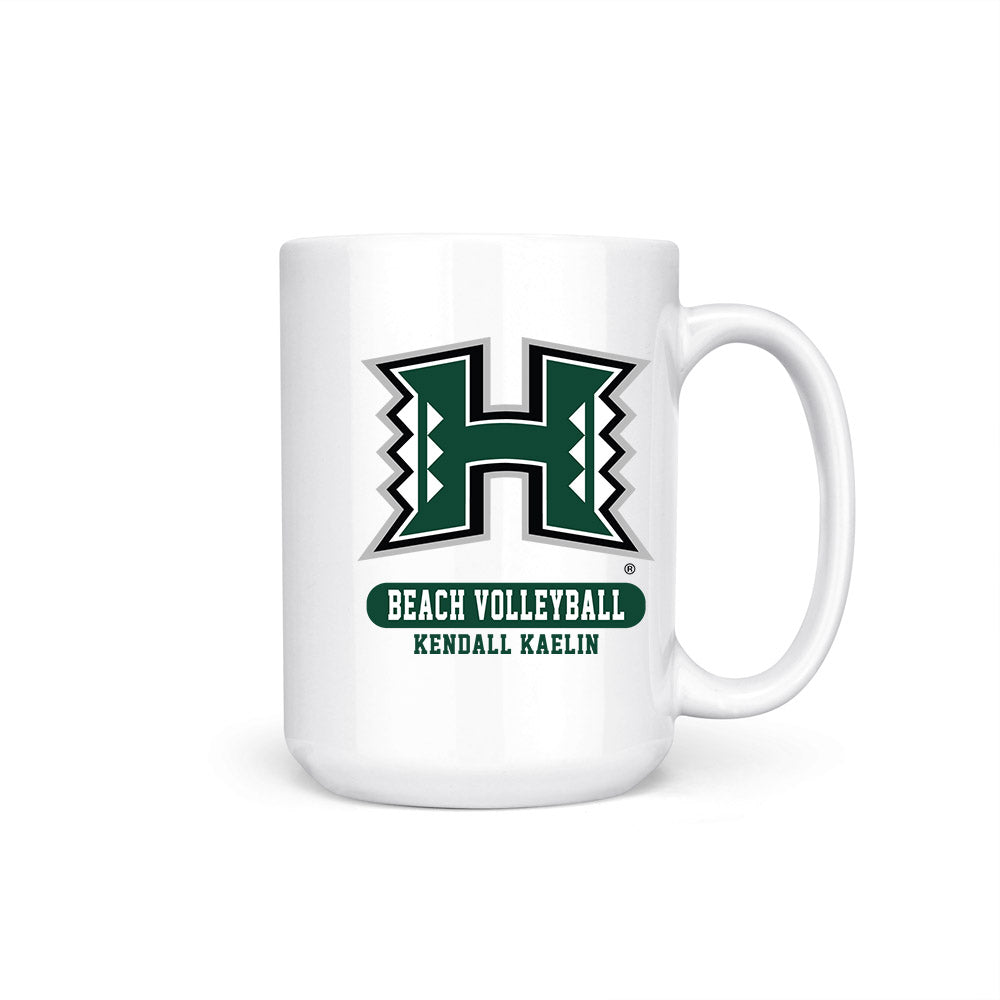 Hawaii - NCAA Beach Volleyball : Kendall Kaelin - Coffee Mug-0