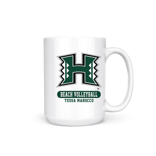 Hawaii - NCAA Beach Volleyball : Tessa Marocco - Coffee Mug-0