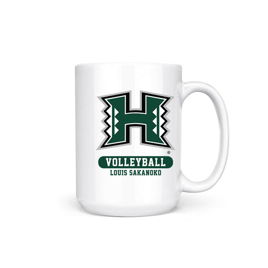 Hawaii - NCAA Men's Volleyball : Louis Sakanoko - Coffee Mug-0