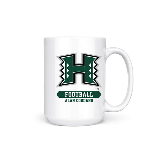 Hawaii - NCAA Football : Alan Cordano - Coffee Mug-0