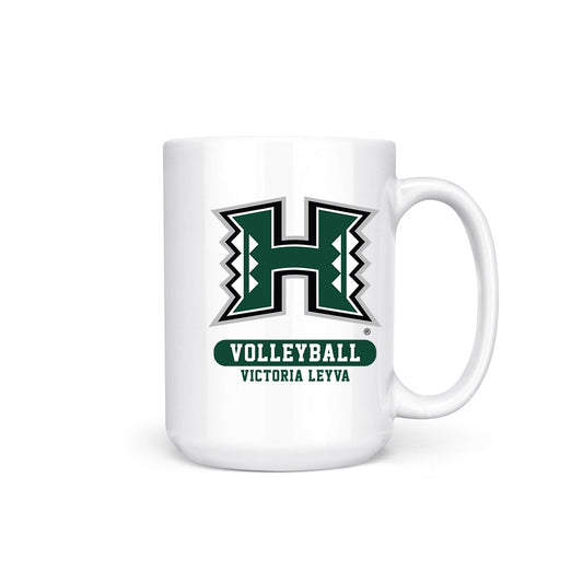 Hawaii - NCAA Women's Volleyball : Victoria Leyva - Coffee Mug-0