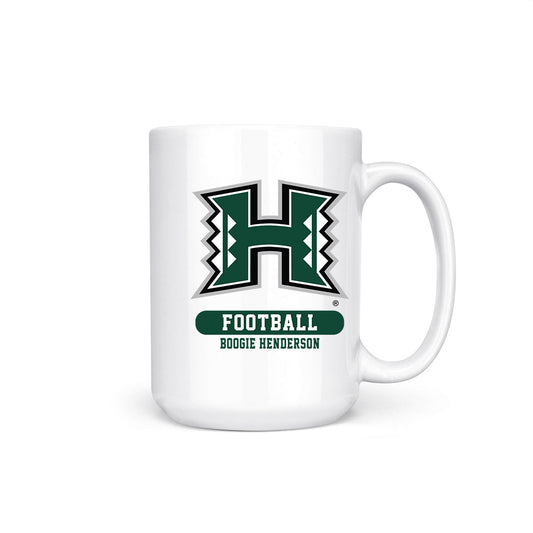 Hawaii - NCAA Football : Boogie Henderson - Coffee Mug-0