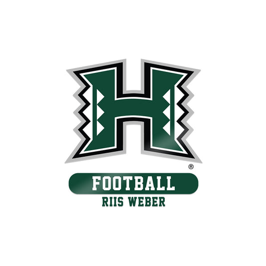 Hawaii - NCAA Football : Riis Weber - Sticker-0