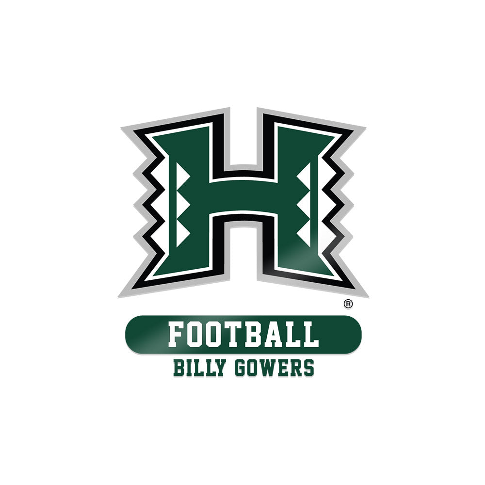 Hawaii - NCAA Football : Billy Gowers - Sticker-0
