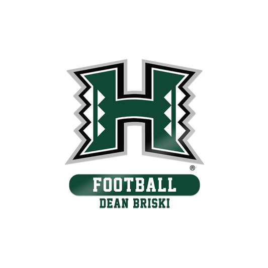 Hawaii - NCAA Football : Dean Briski - Sticker-0