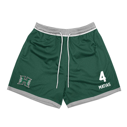 Hawaii - NCAA Women's Volleyball : Jackie Matias - Green Shorts