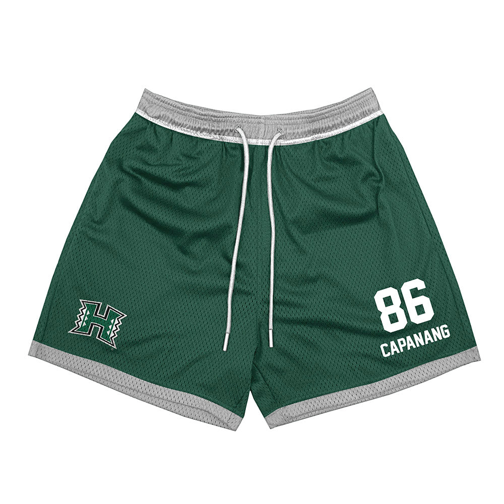 Hawaii - NCAA Football : Carlito Capanang - Green Shorts