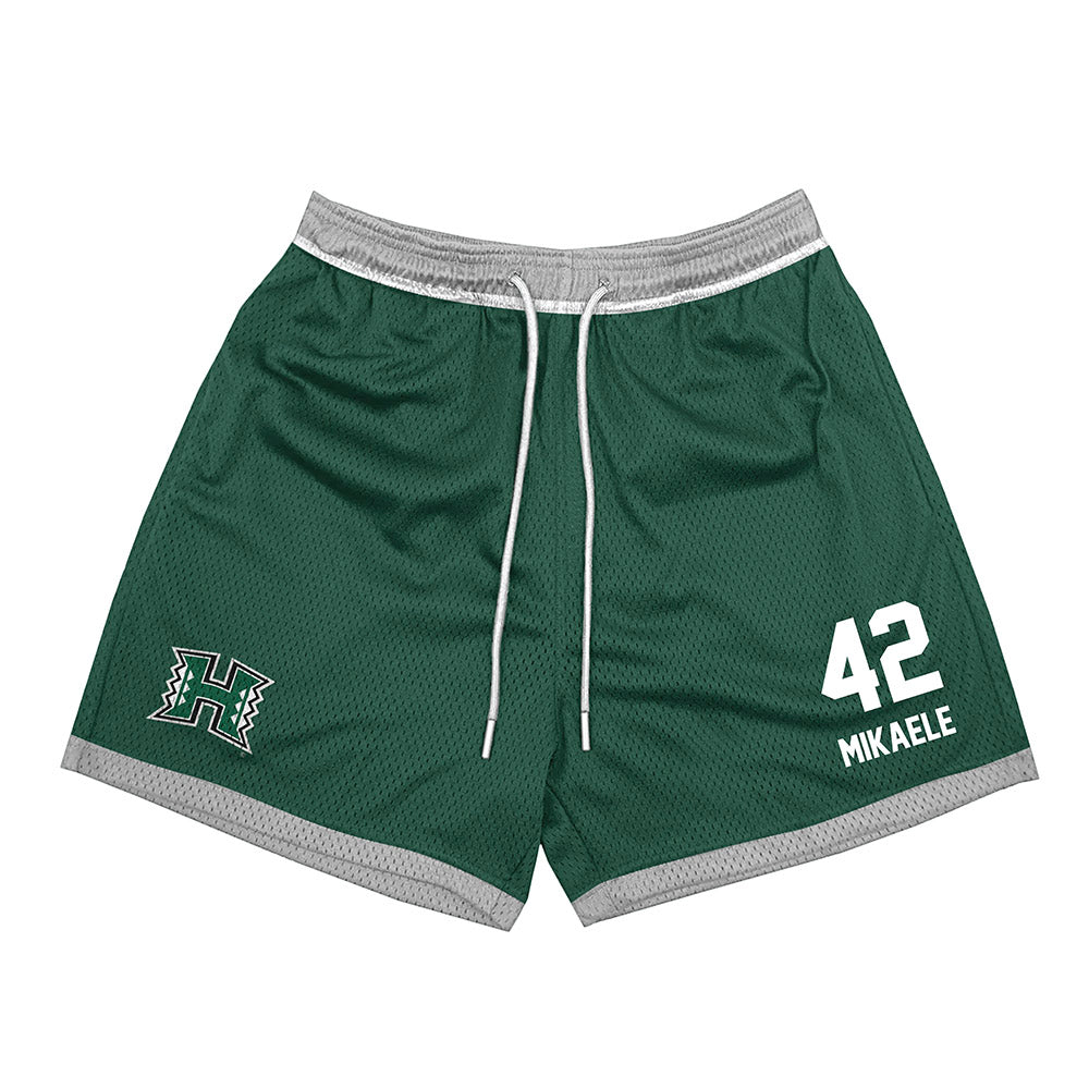 Hawaii - NCAA Football : Sitani Mikaele - Green Shorts-0