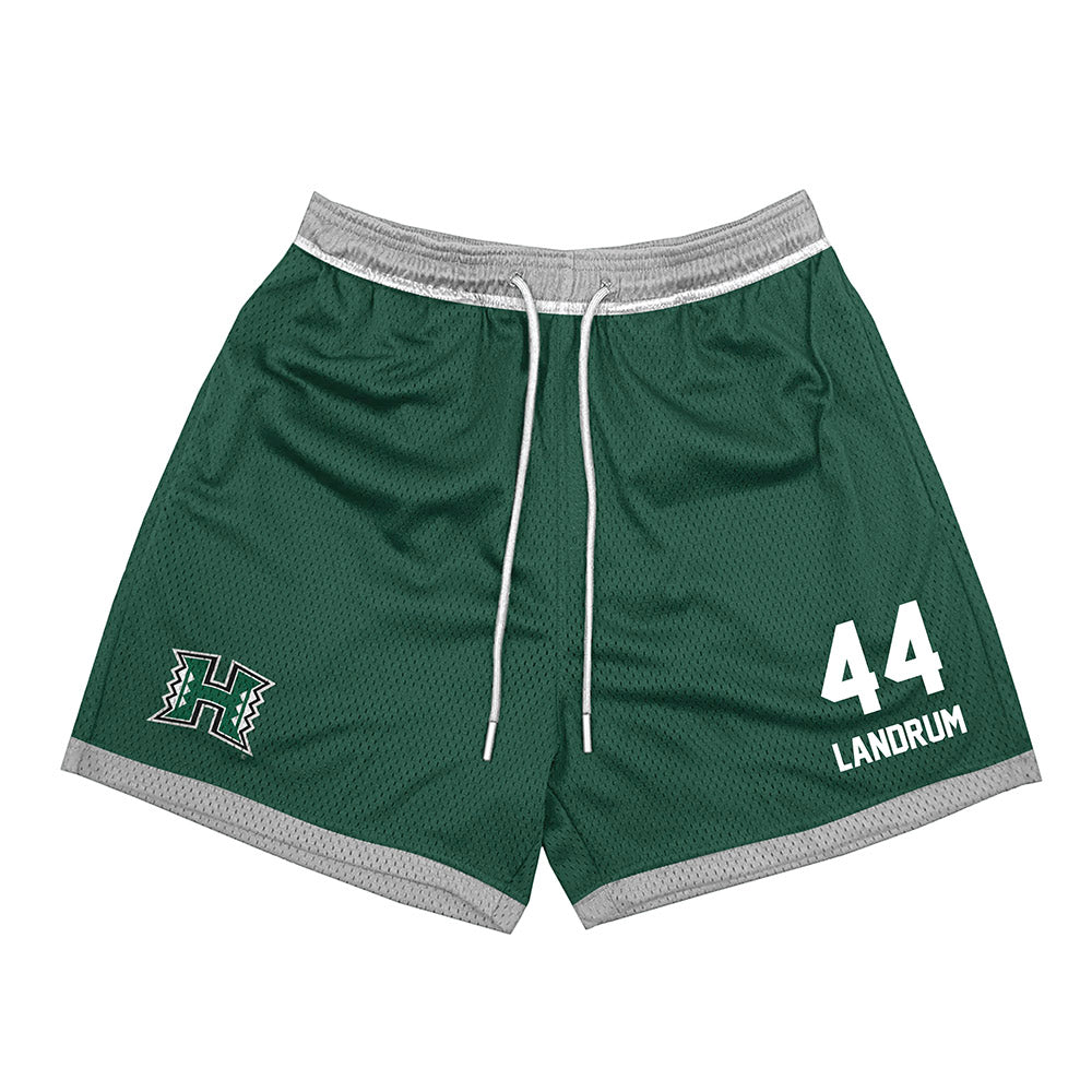 Hawaii - NCAA Football : Solomon Landrum - Green Shorts