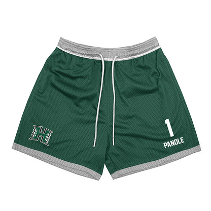 Hawaii - NCAA Football : Jonah Panole - Green Shorts