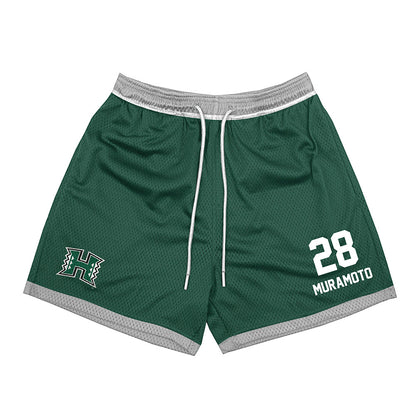 Hawaii - NCAA Softball : Madixx Muramoto - Green Shorts