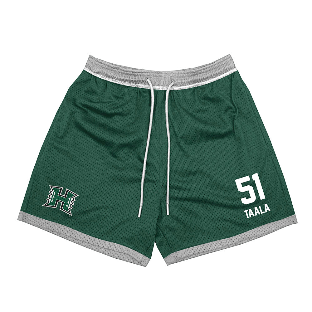 Hawaii - NCAA Football : Maurice Taala - Green Shorts