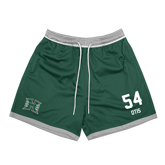 Hawaii - NCAA Football : Jamih Otis - Green Shorts