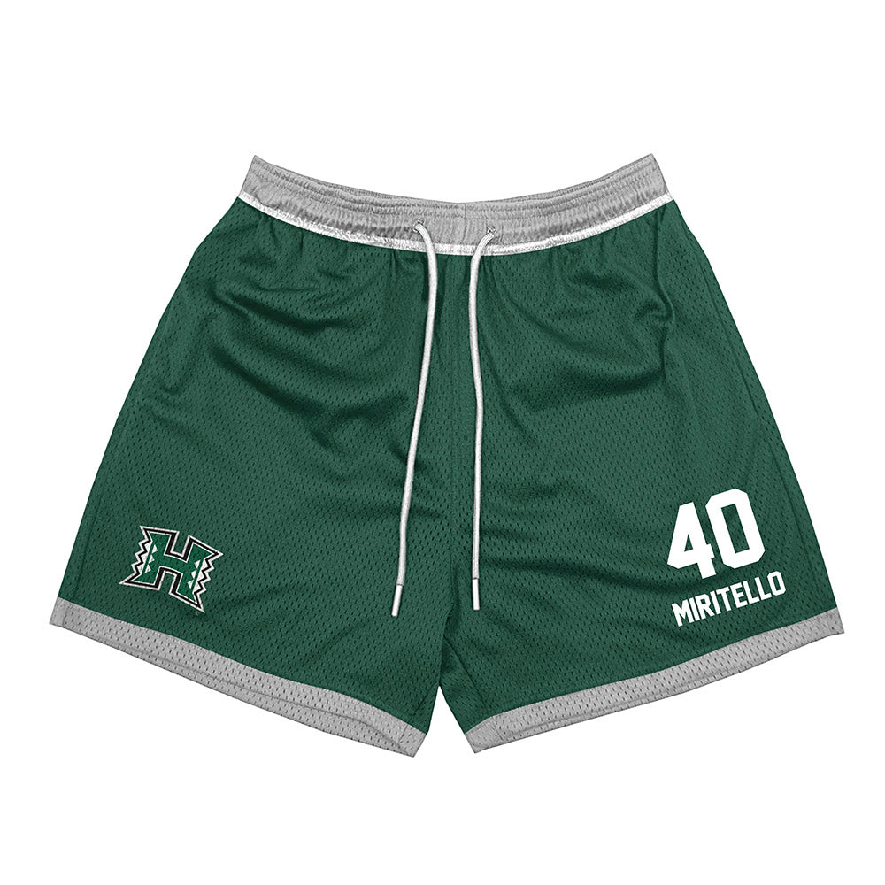 Hawaii - NCAA Baseball : Kyler Miritello - Green Shorts