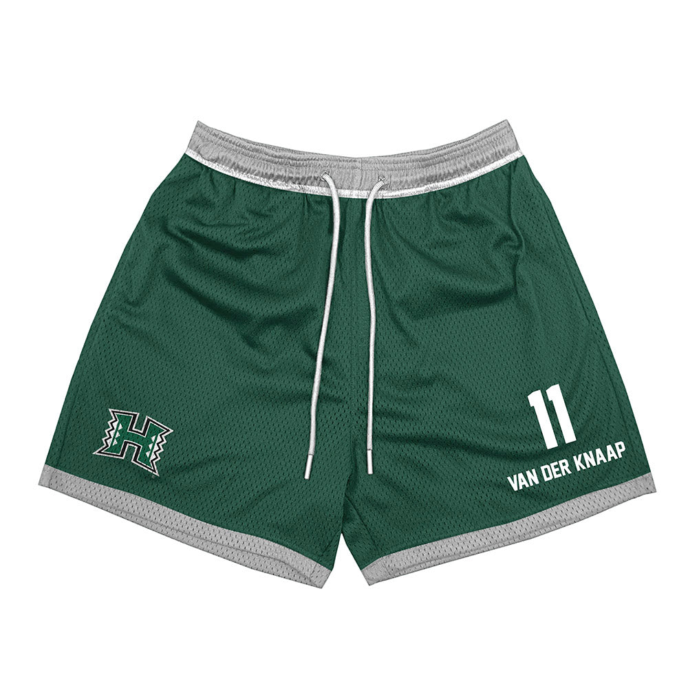 Hawaii - NCAA Men's Basketball : Jacopo Van der Knaap - Green Shorts