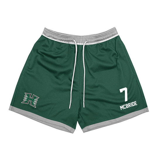 Hawaii - NCAA Football : Steven McBride - Green Shorts