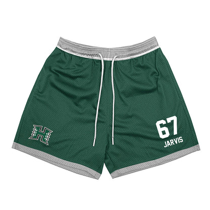 Hawaii - NCAA Football : Alexander Jarvis - Green Shorts