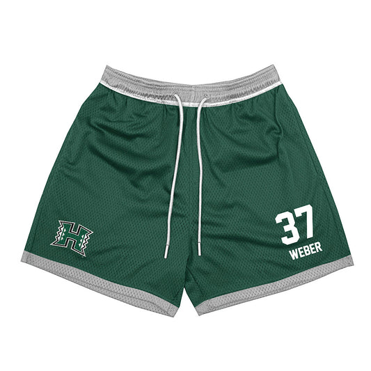 Hawaii - NCAA Football : Riis Weber - Green Shorts