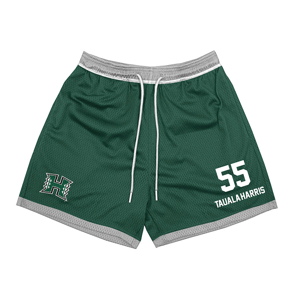 Hawaii - NCAA Football : Jay Tauala-Harris - Green Shorts