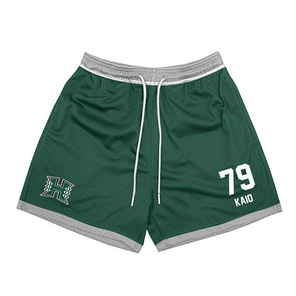 Hawaii - NCAA Football : Judah Kaio - Green Shorts