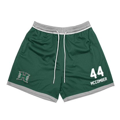 Hawaii - NCAA Football : aiden mccomber - Green Shorts