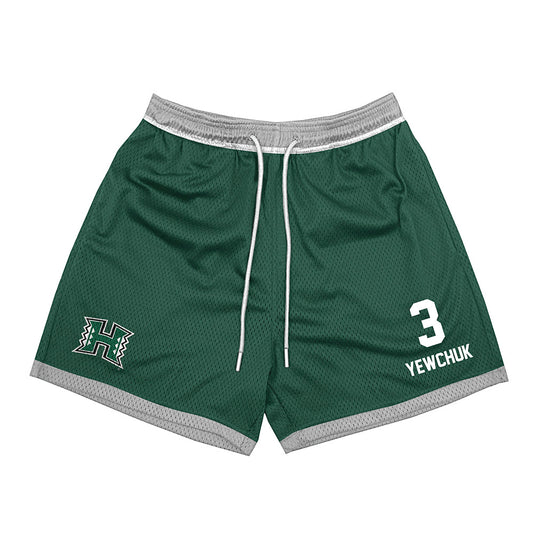Hawaii - NCAA Men's Volleyball : Zack Yewchuk - Green Shorts