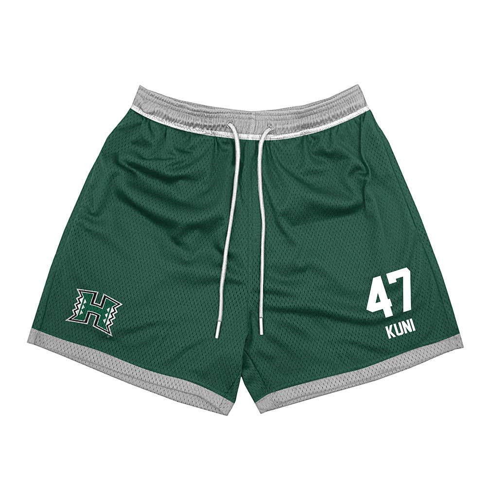 Hawaii - NCAA Baseball : Aidan Kuni - Green Shorts-0