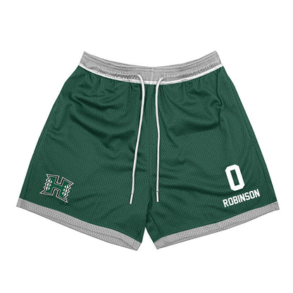 Hawaii - NCAA Football : Elijah Robinson - Green Shorts