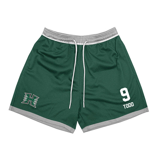 Hawaii - NCAA Men's Volleyball : Justin Todd - Green Shorts