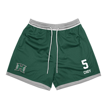 Hawaii - NCAA Men's Volleyball : Eleu Choy - Green Shorts
