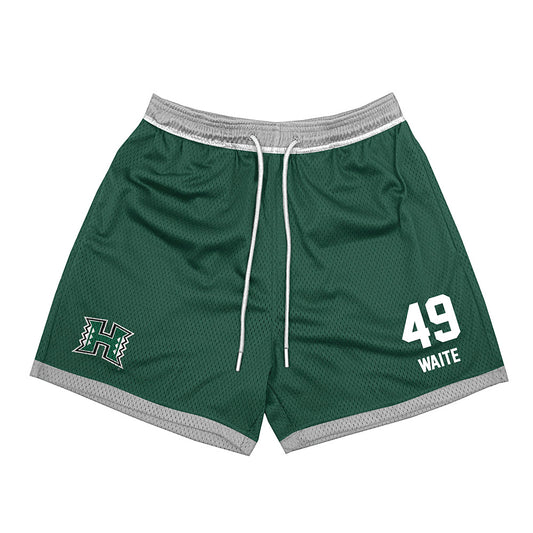 Hawaii - NCAA Baseball : Dylan Waite - Green Shorts-0